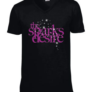 'The Spark's Desire' ladies V neck t‑Shirt